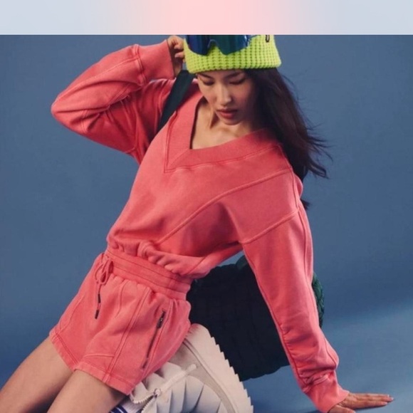 NWT Free People FP Movement Intercept Romper in Hibiscus Pink medium & Large - Picture 3 of 4